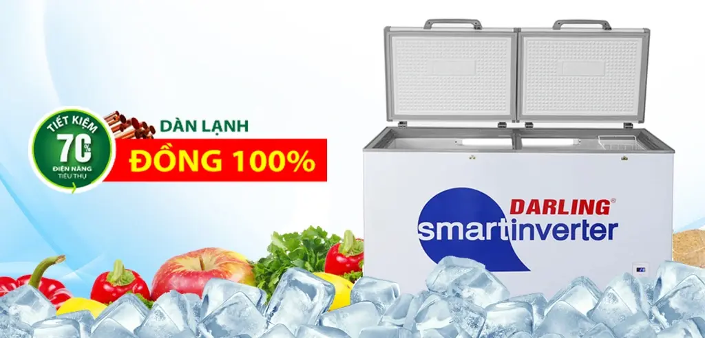 tủ đông darling smart inverter 970 lít dmf-9779asi
