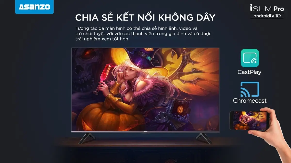 smart tivi asanzo 4k kính cường lực 50 inch - 50ag600k