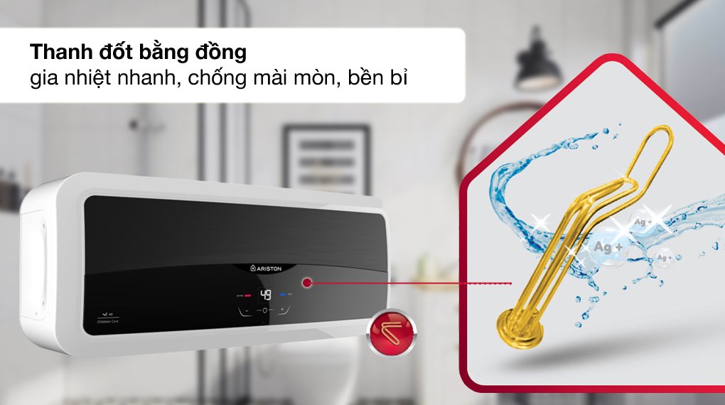 máy nước nóng gián tiếp ariston 30 lít sl2 30 lux-d wifi