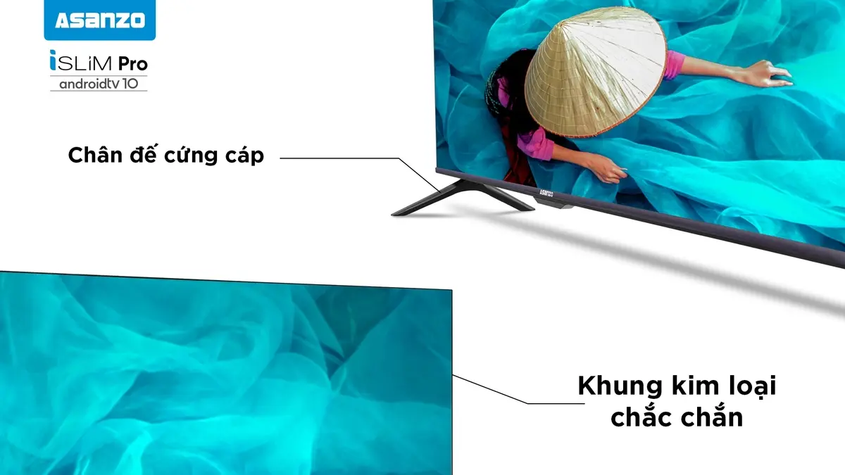 smart tivi asanzo 4k kính cường lực 50 inch - 50ag600k