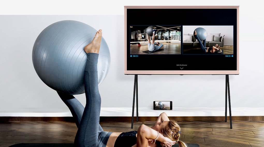 qled tivi serif samsung 4k 55 inch 55ls01bp lifestyle tv