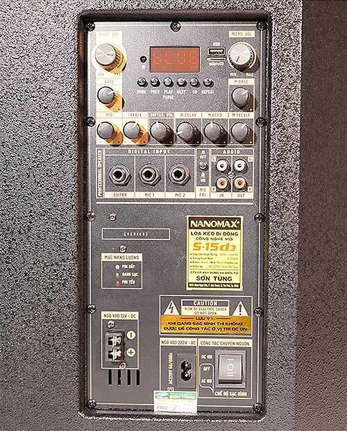 loa kéo nanomax s-15d3, loa hát karaoke 3 đường tiếng