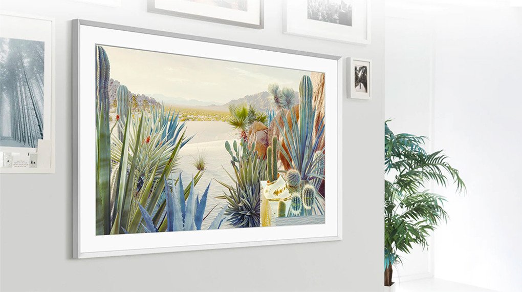 smart tivi khung tranh the frame qled samsung 4k 85 inch qa85ls03b