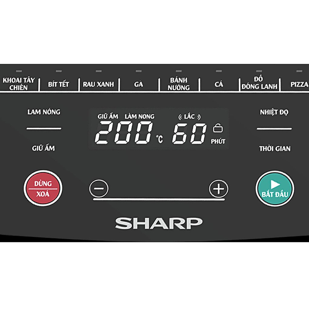 nồi chiên không dầu sharp kf-af50ev-st