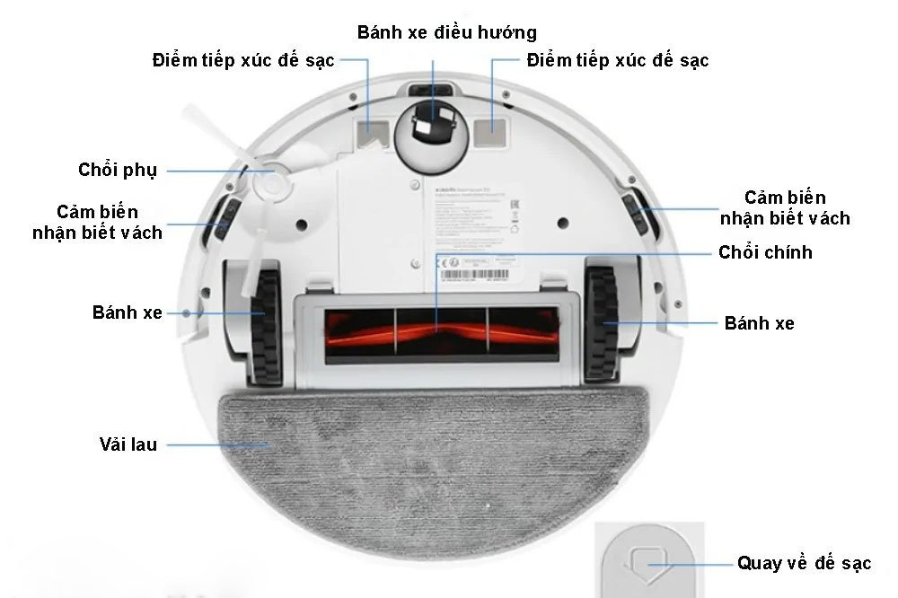 máy hút bụi xiaomi robot vacuum e10 eu (bhr6783eu)