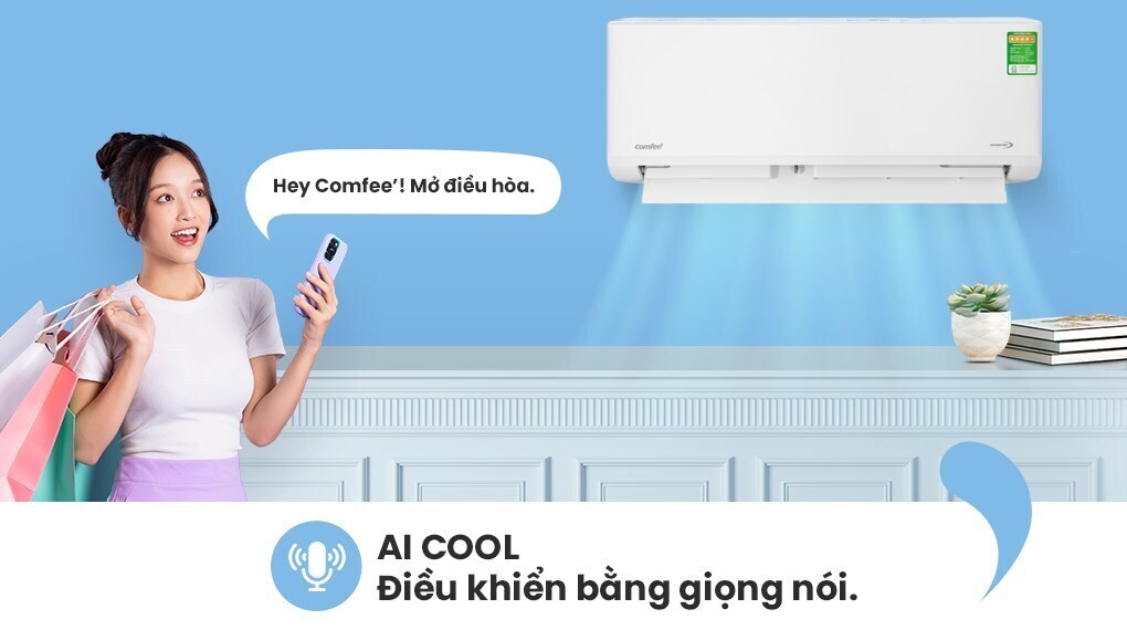 máy lạnh comfee inverter 1 hp cfs-10vdgf-v mới 2023