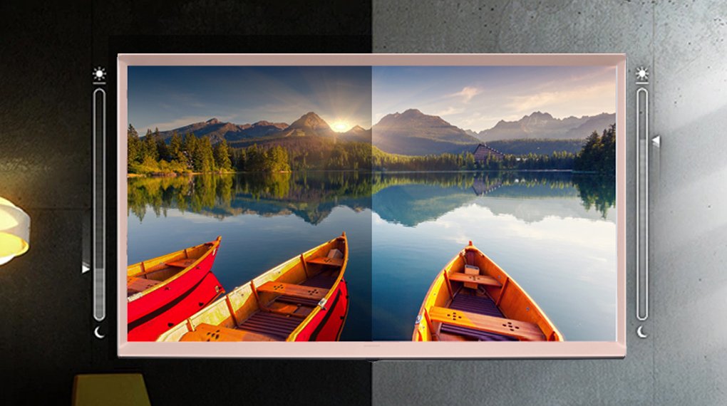 qled tivi serif samsung 4k 55 inch 55ls01bp lifestyle tv