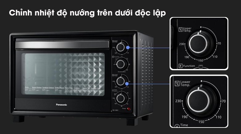 lò nướng panasonic nb-h3801kra 38 lít