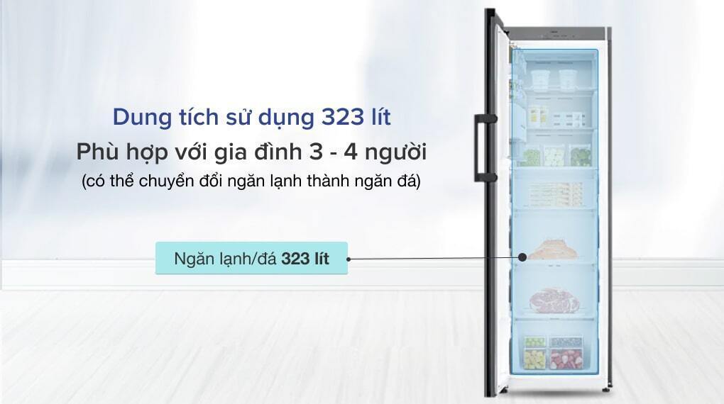 tủ lạnh samsung inverter 323 lít rz32t744535/sv