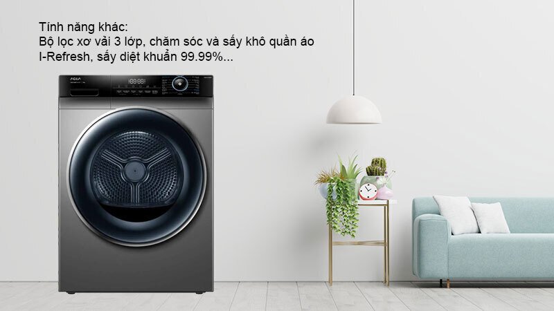máy sấy bơm nhiệt aqua inverter 10 kg aqh-h1000h.ps