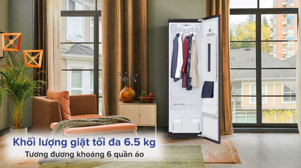 tủ chăm sóc quần áo thông minh lg styler inverter 5 móc s5goc