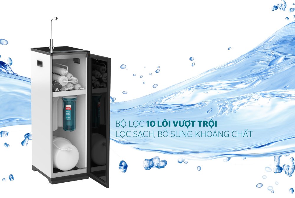 máy lọc nước r.o 10 lõi sunhouse sha88113k