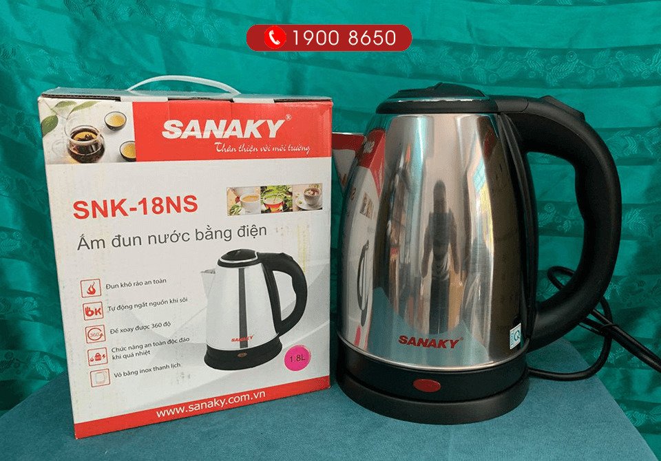 bình đun siêu tốc sanaky snk-18ns