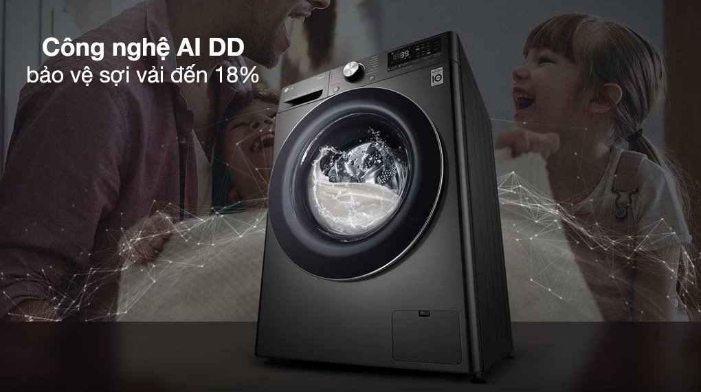 máy giặt lg ai dd inverter 12 kg fv1412s3b