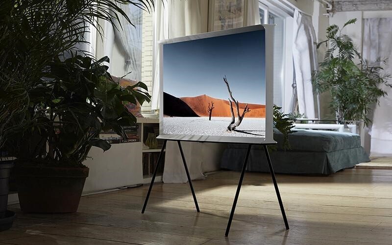 smart tivi samsung 4k the serif 55 inch qa55ls01bb