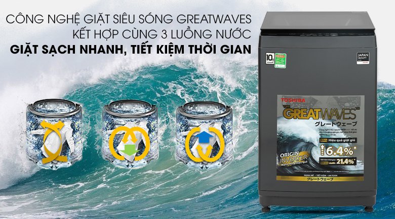 máy giặt toshiba inverter 10.5 kg aw-duk1150hv(mg)