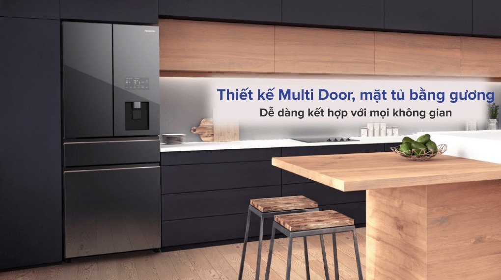 tủ lạnh panasonic inverter 540 lít multi door prime+ edition nr-yw590ymmv