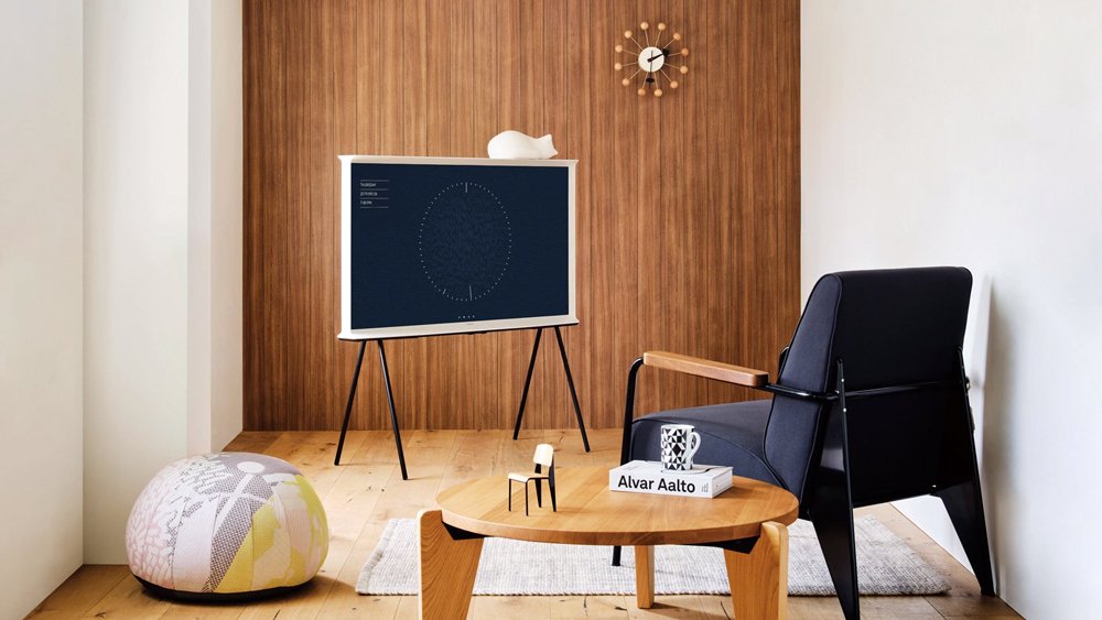 qled tivi serif samsung 4k 65 inch 65ls01ba lifestyle tv