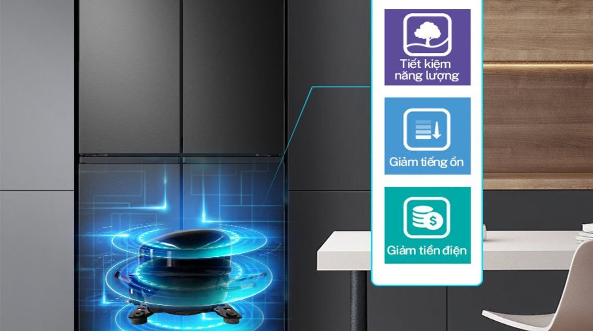 tủ lạnh hisense inverter 454 lít hm51wf