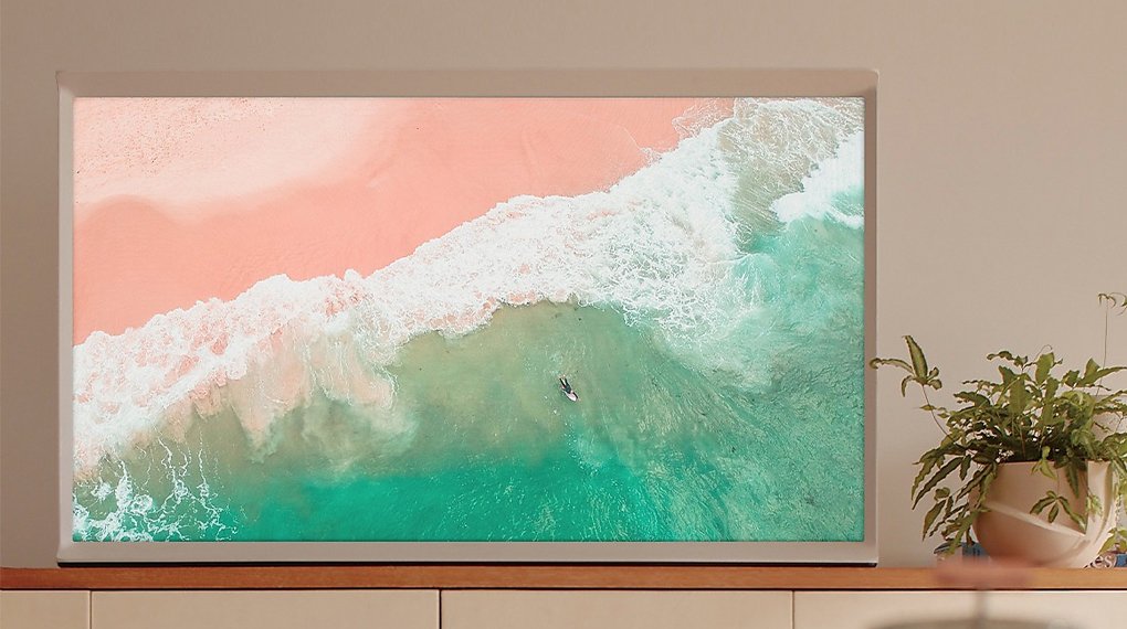 qled tivi serif samsung 4k 55 inch 55ls01bp lifestyle tv