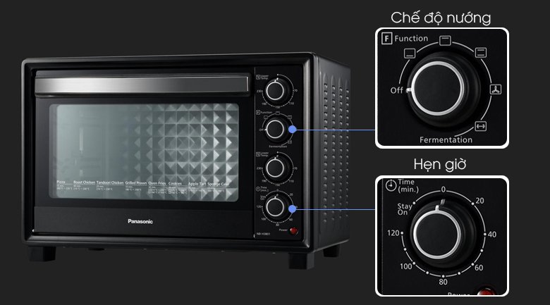lò nướng panasonic nb-h3801kra 38 lít