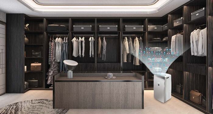 máy lọc không khí và hút ẩm sharp dw-j27fv-s