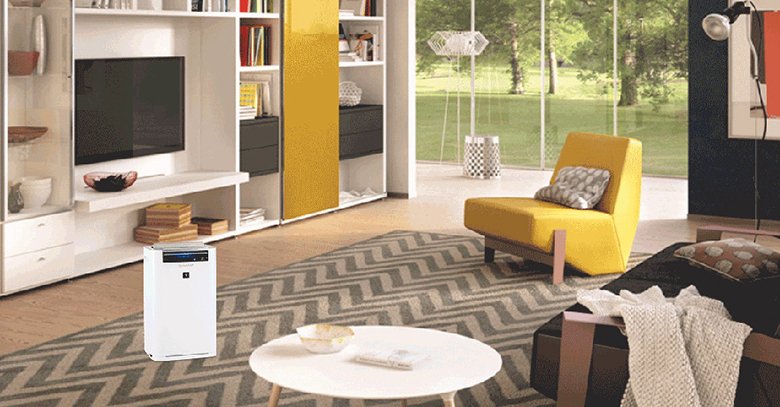 máy lọc không khí sharp kết hợp tạo ẩm kc-g50ev-w