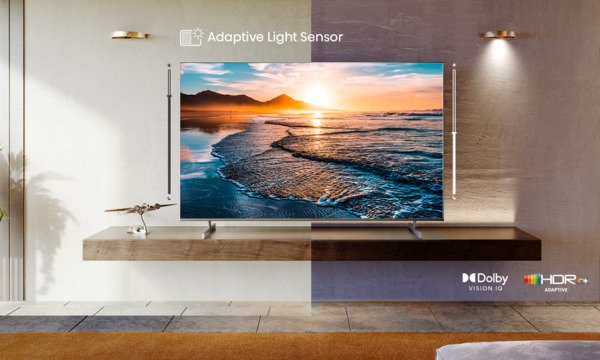 smart tivi uled mini-led hisense 4k 55 inch 55u7k