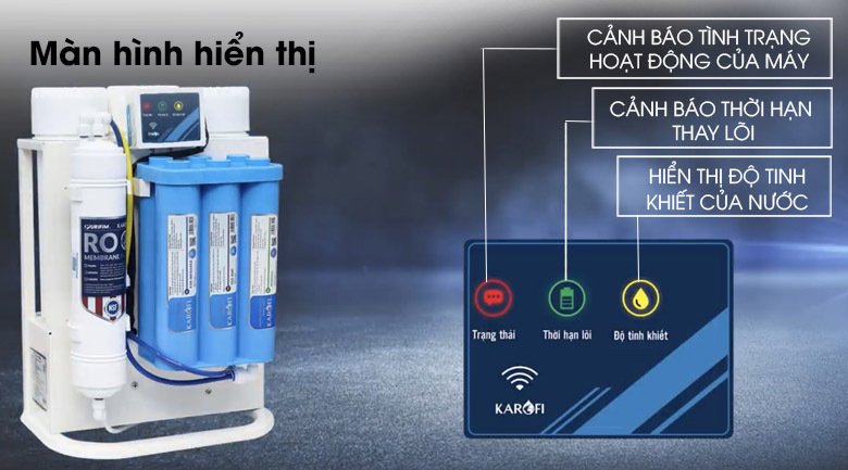 máy lọc nước không vỏ ro karofi kaq-u95 10 lõi