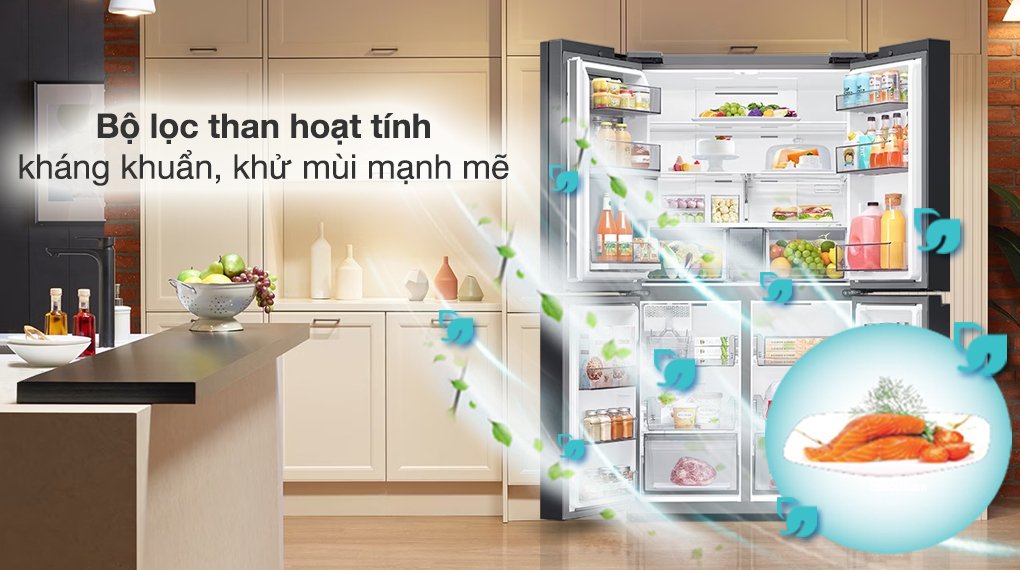 tủ lạnh samsung inverter 648 lít multi door bespoke rf59cb66f8s/sv