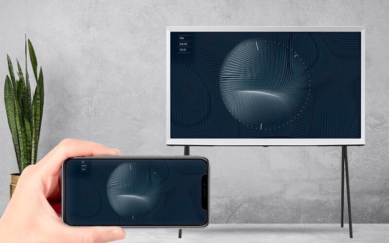 smart tivi samsung 4k the serif 55 inch qa55ls01bb