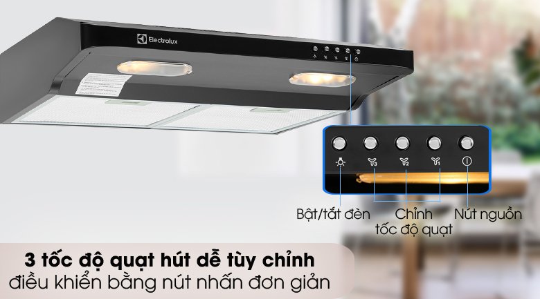 máy hút mùi âm tủ electrolux eft6032k