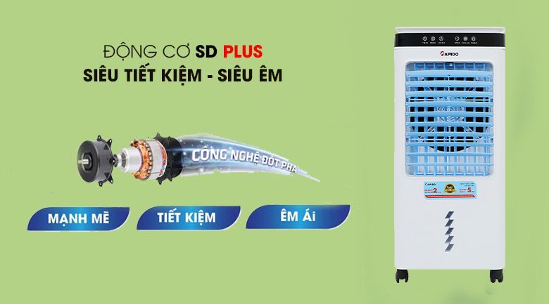 quạt điều hòa rapido 6000d