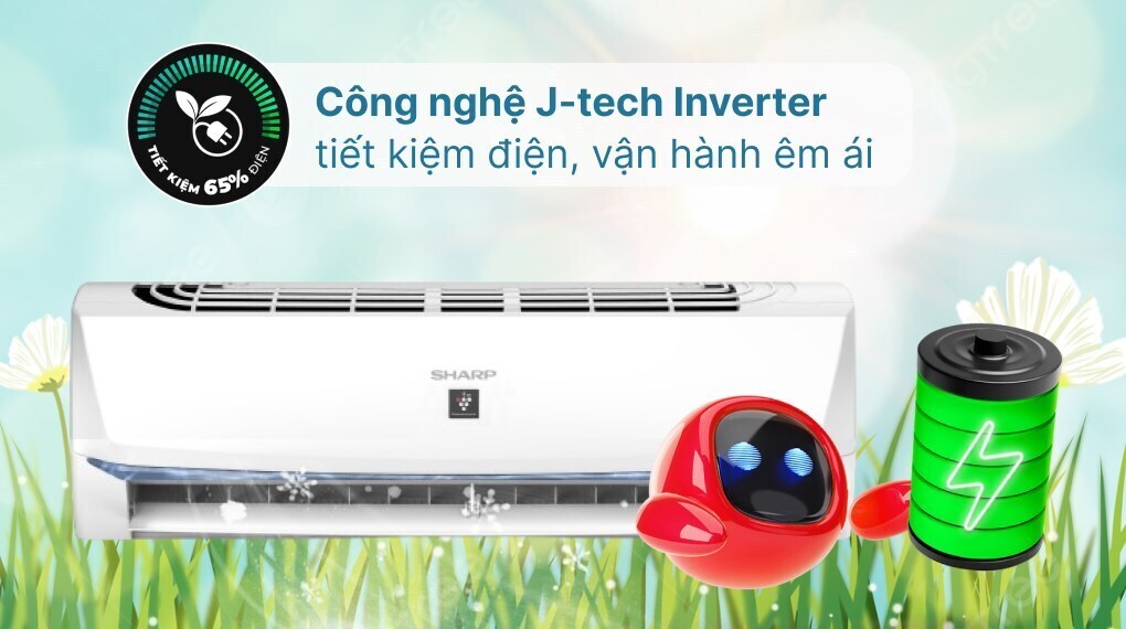 máy lạnh sharp inverter 1.5 hp ah-xp13bsw