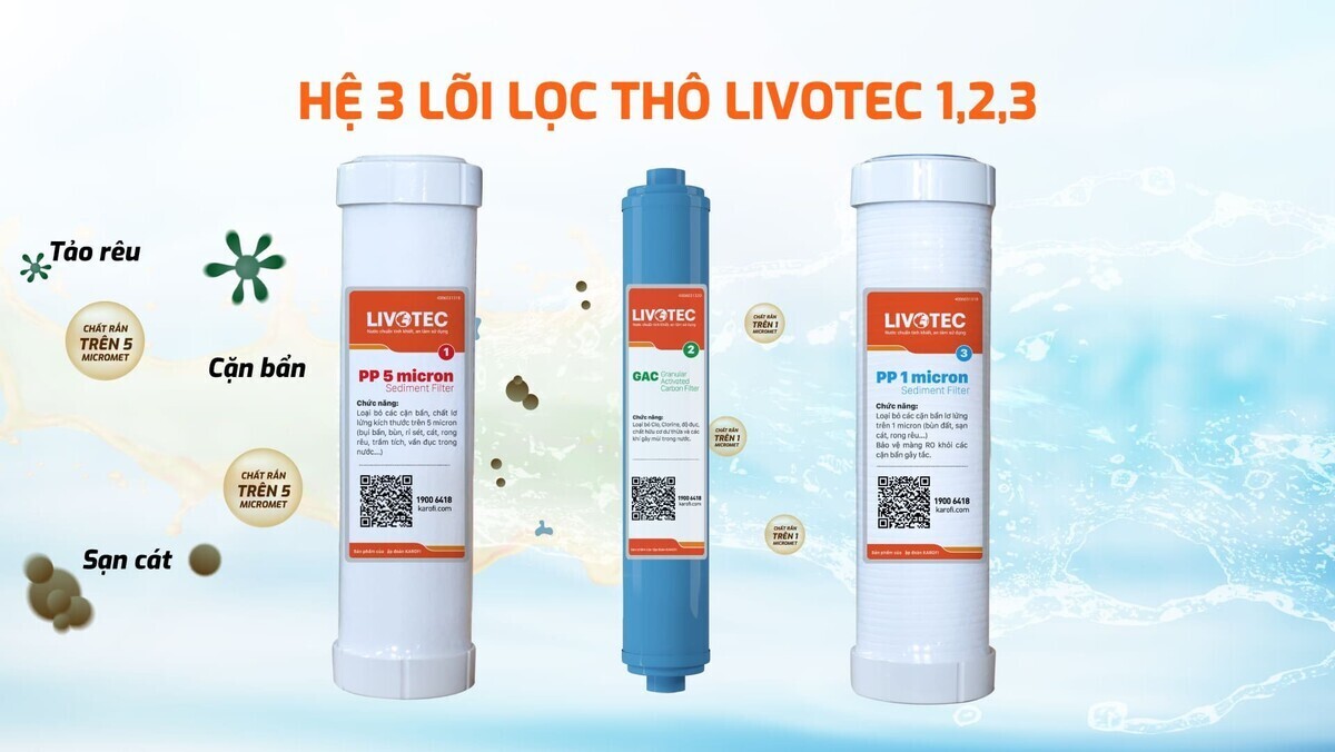 máy lọc nước nóng lạnh karofi livotec 628