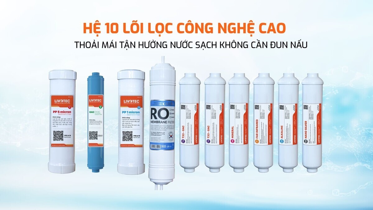máy lọc nước nóng lạnh karofi livotec 628