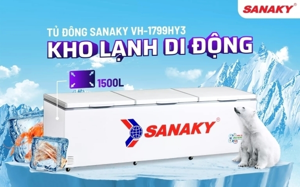 tủ đông sanaky vh-1799hy 1500 lít