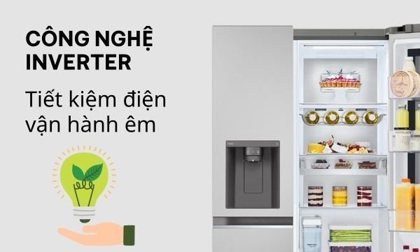tủ lạnh lg inverter 635 lít gr-g257sv