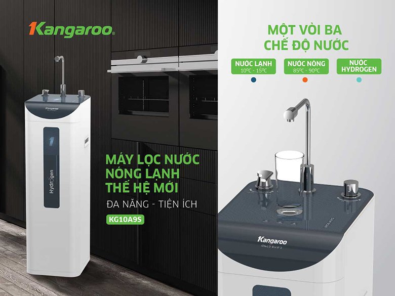máy lọc nước nóng lạnh kangaroo hydrogen kg10a9s