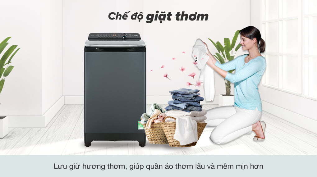máy giặt aqua 10.5 kg aqw-fr105jt bk