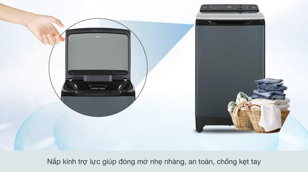 máy giặt aqua 10.5 kg aqw-fr105jt bk