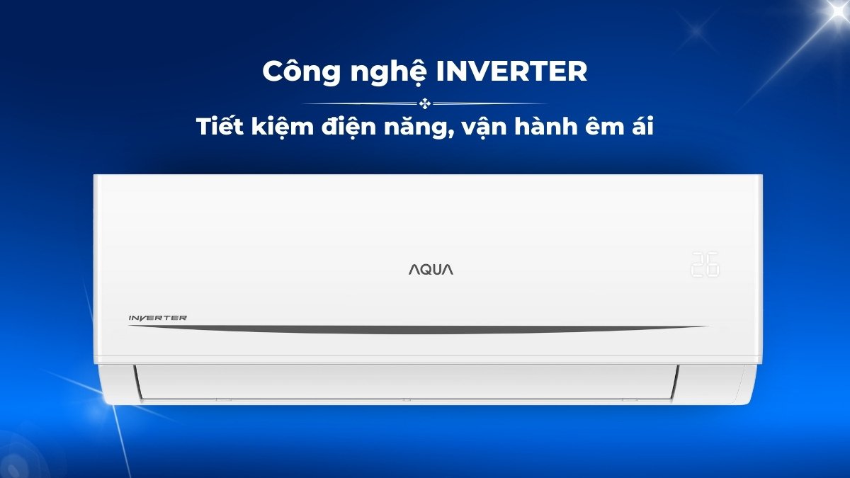 máy lạnh aqua inverter 1.5 hp aqa-rv13qc2
