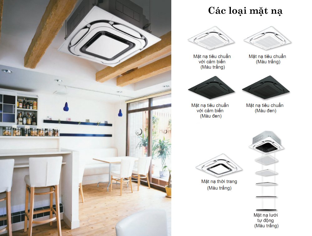 máy lạnh âm trần daikin inverter 2.0hp fcf50cvm/rzf50cv2v+brc7m635f+bycq125eaf