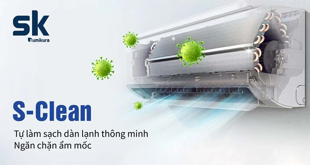 điều hòa sumikura 1 chiều 9000 btu aps/apo-092/morandi