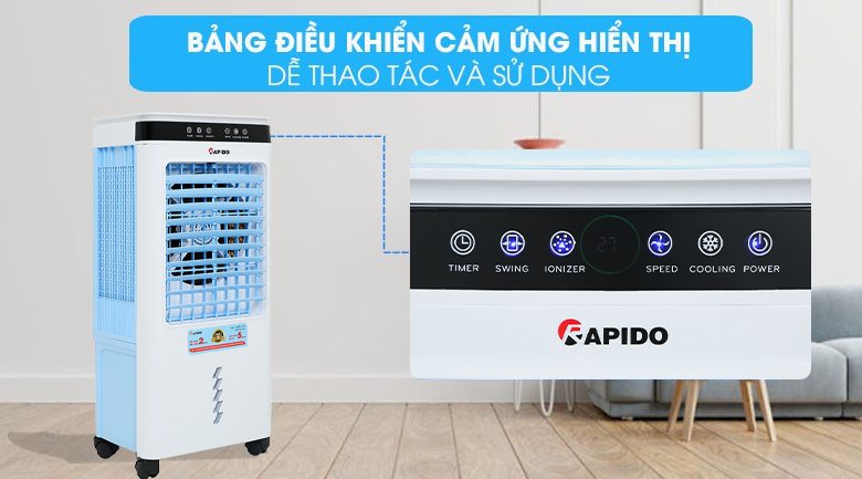quạt điều hòa rapido 6000d