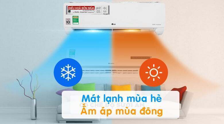 điều hòa lg 2 chiều inverter 2.5hp-24.000btu b24end1