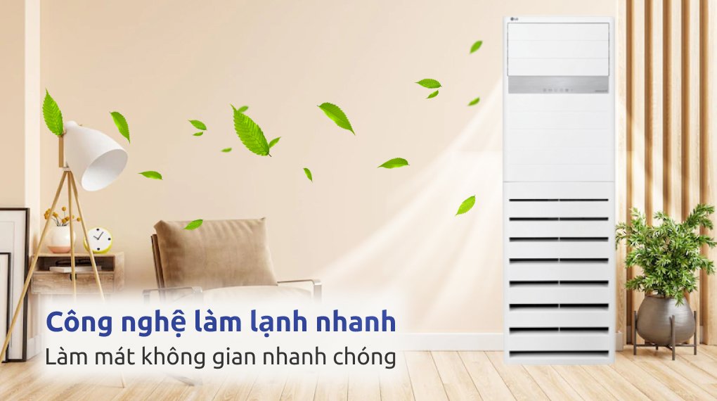 máy lạnh tủ đứng lg inverter 5 hp zpnq48lt3a0 (3 pha)