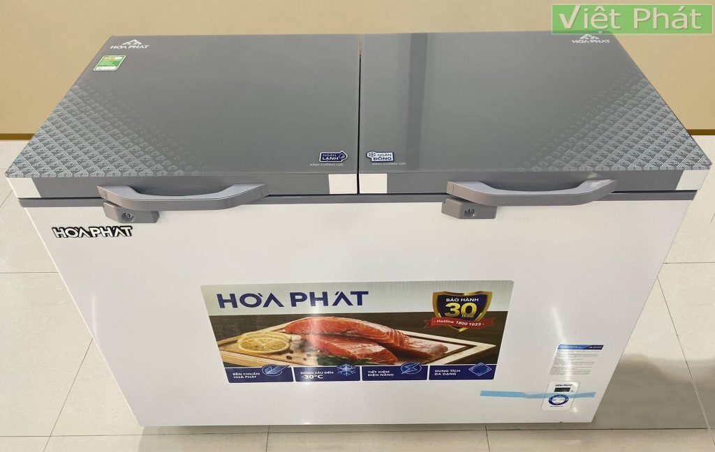 tủ đông hòa phát cánh kính 2 ngăn 2 cánh hpf bd6245.t1