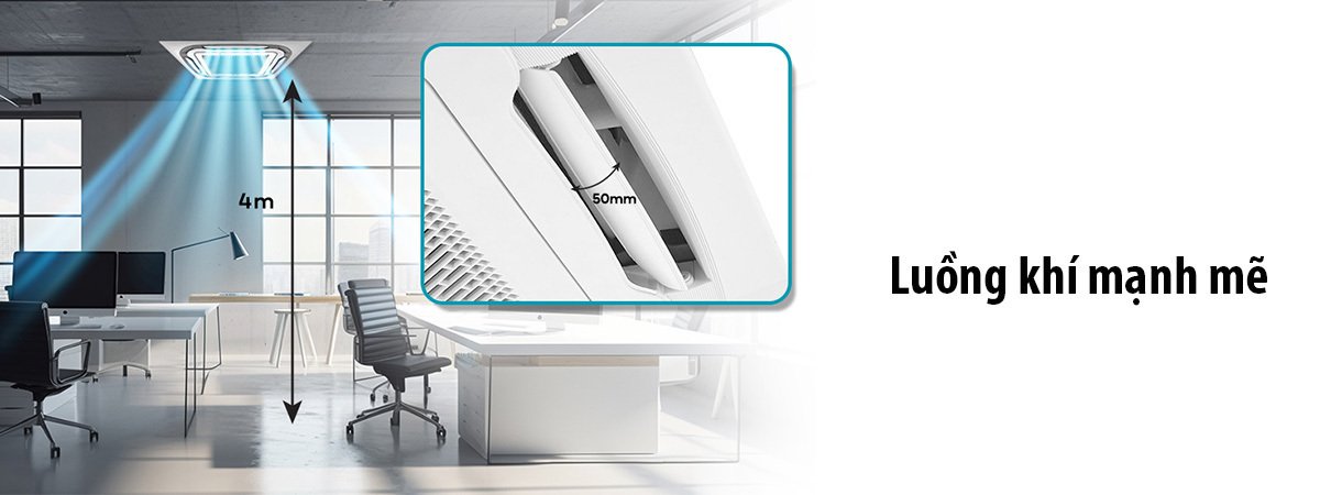 điều hòa âm trần casper 48000btu inverter 1 chiều cc-48is35