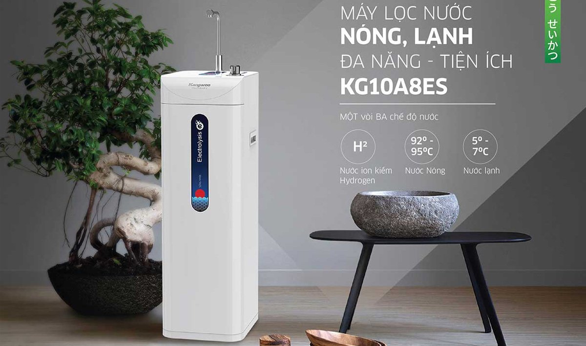 máy lọc nước kangaroo hydrogen ion kiềm kg10a8es